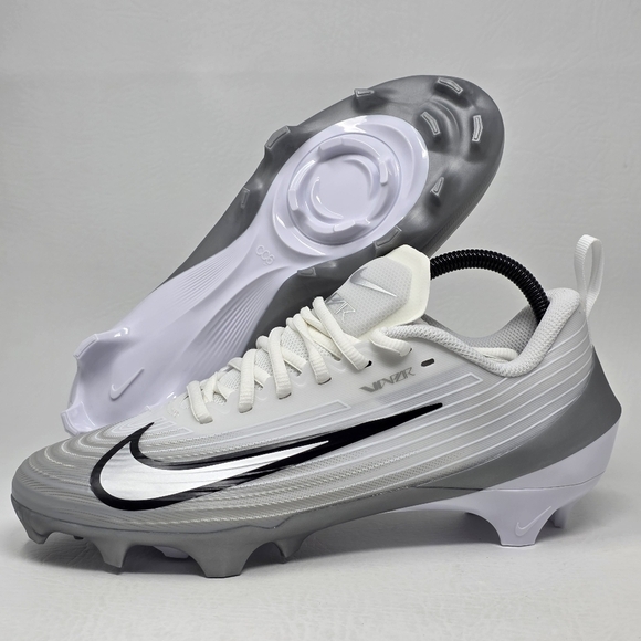 Nike Vapor Speed 3 Men\'s Size 8 White Silver Football Cleats FB3303-100 New main image 4